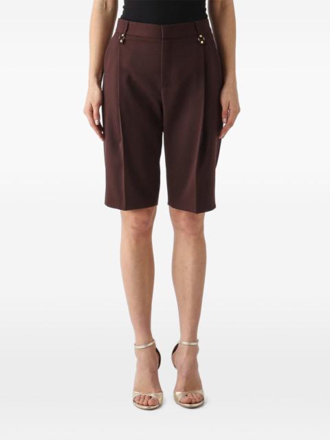 ELISABETTA FRANCHI buttoned pleated shorts