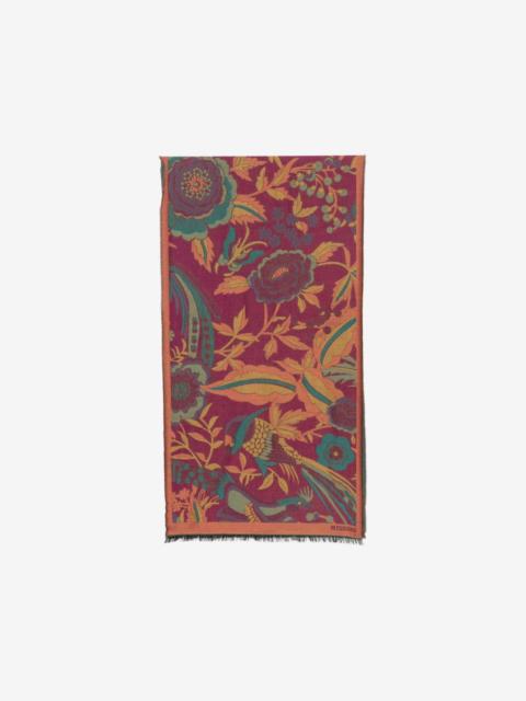 Missoni floral-jacquard frayed scarf