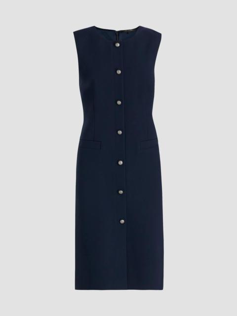 KOBI HALPERIN Women's Briel Crepe Sleeveless Midi-Dress - Navy