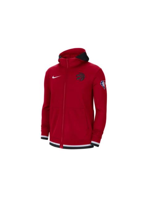 Nike NBA Toronto Raptors Showtime Dri-Fit Full-Zip Hoodie Red