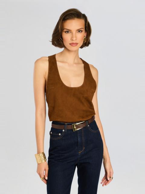 RETROFÊTE ELIZABETH SUEDE TANK TOP