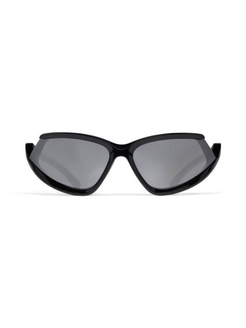 Side Xpander Cat Sunglasses  in Black