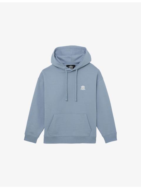 REISS Conlin Monogram-Embroidered Cotton Hoody