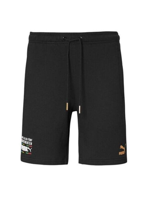 PUMA PUMA Tailored For Sport Worldhood Shorts 'Black White Orange' 599288-01