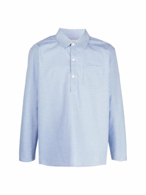 Mackintosh MILITARY gingham-check shirt