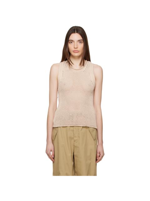 Dion Lee Off-White Grid Tank Top