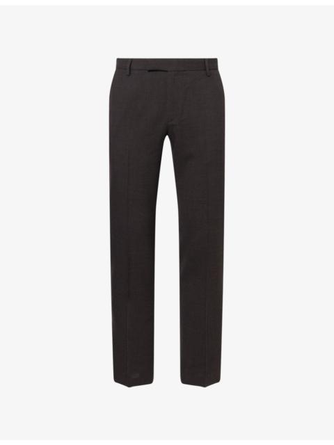 Sunspel Textured Straight-Leg Wool Trousers
