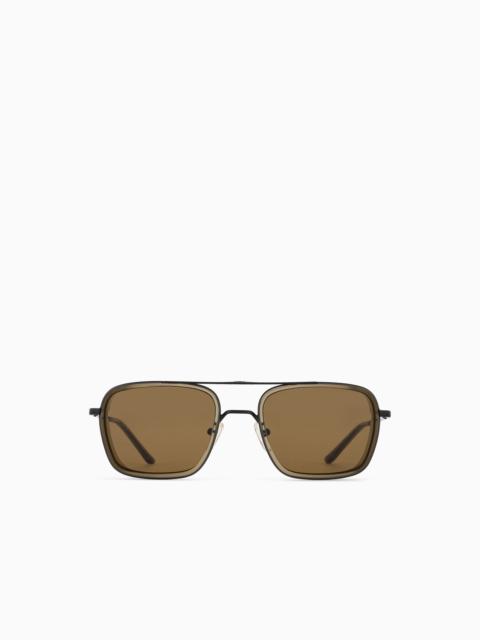 EMPORIO ARMANI MEN’S SQUARE SUNGLASSES