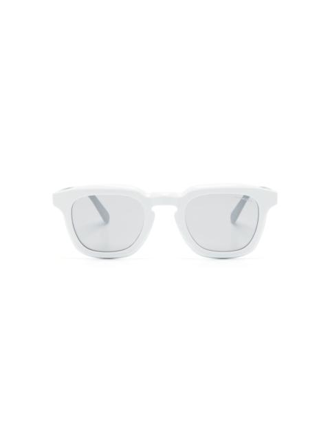 logo-plaque round-frame sunglasses