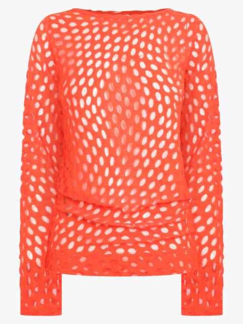 Dries Van Noten HOLLETINA POLKA DOT TOP | RED