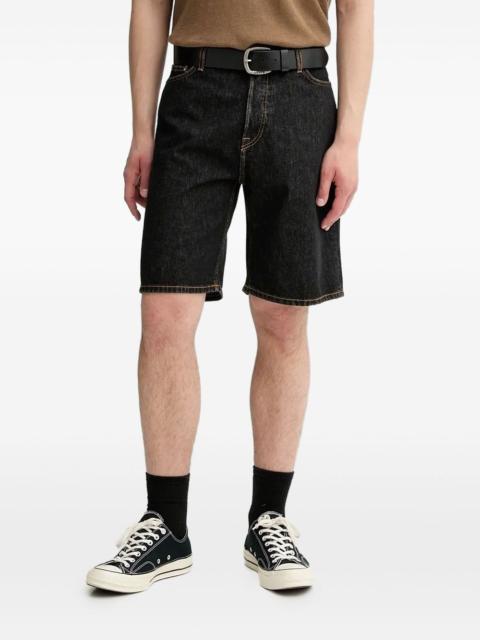 SAMSØE SAMSØE contrast-stitch denim shorts