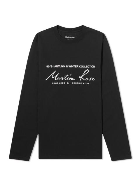 Martine Rose Martine Rose Long Sleeve Classic Logo Top