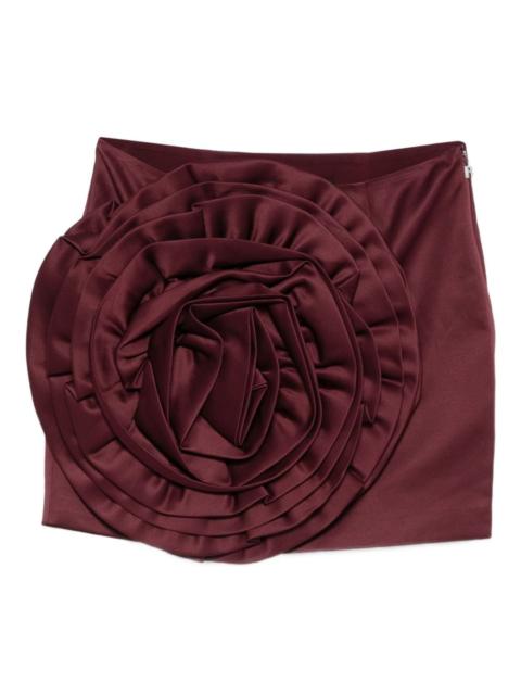 ROTATE flower-embellished mini skirt