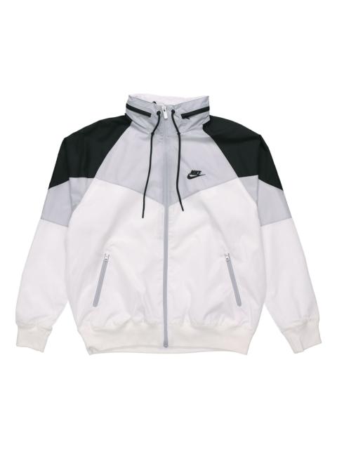 Nike Nike Windrunner Sports Patchwork Jacket 'White' AR2210-100