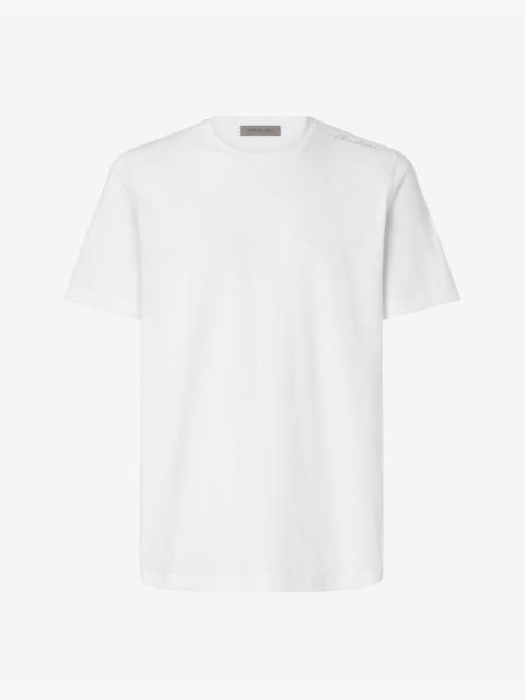 CORNELIANI White crew neck stretch jersey t-shirt