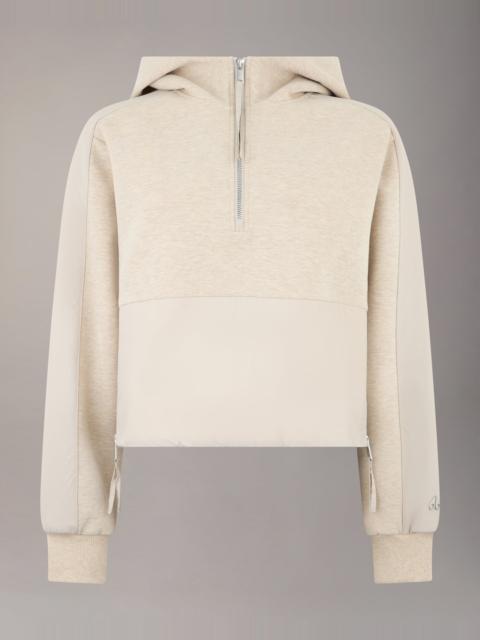 MOOSE KNUCKLES MIXED MEDIA NEOPRENE HOODIE