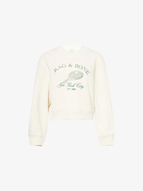 rag & bone Raquet boxy-fit cotton-blend jersey weatshirt
