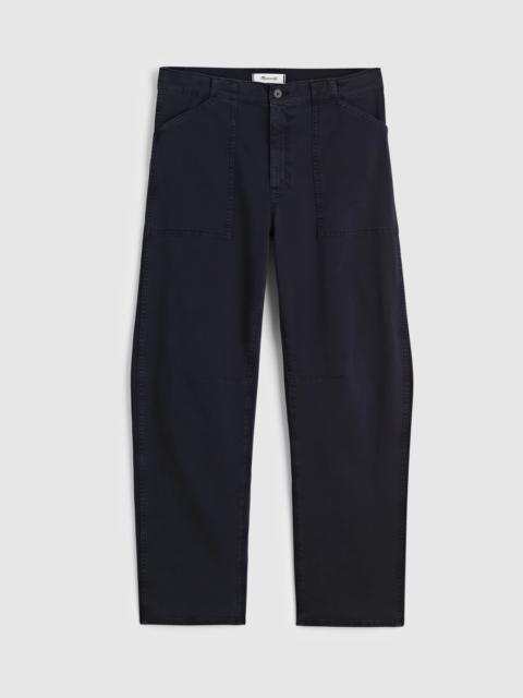 Madewell The Darted Barrel-Leg Utility Pant