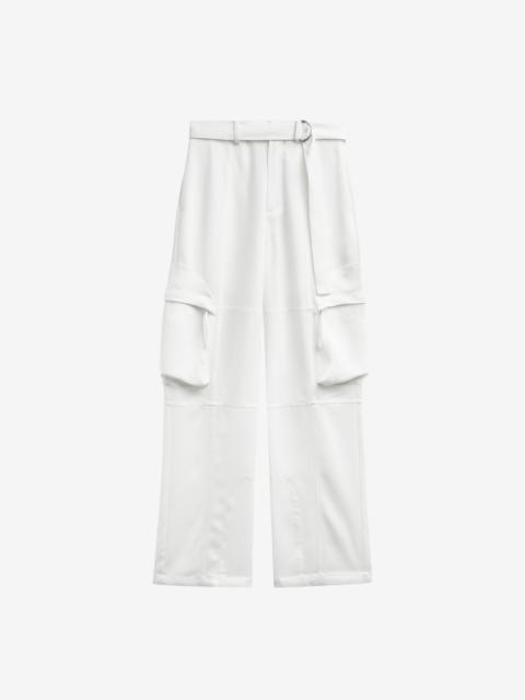 The Frankie Shop Kelly Fluid Cargo Pants - White