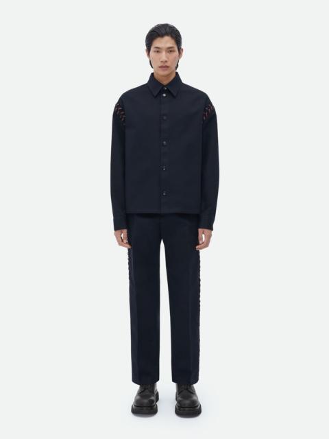 Bottega Veneta cotton canvas lace-up jacket