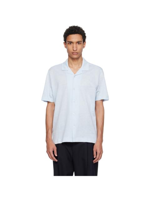 BOSS Blue Camp Collar Shirt