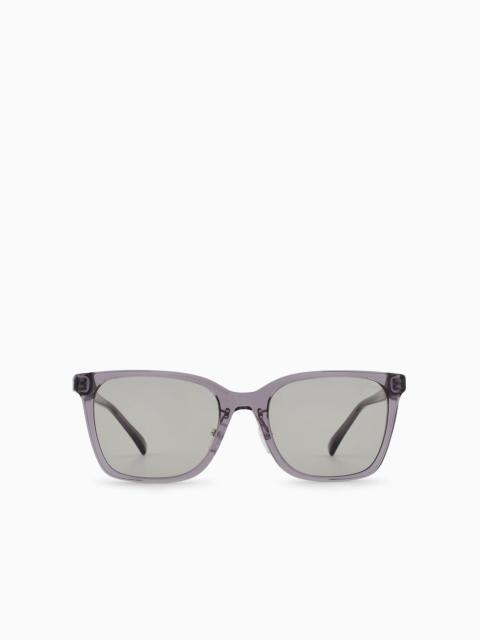 EMPORIO ARMANI Men’s square sunglasses Asian fit