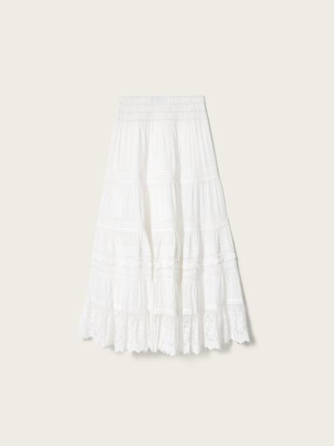 ALLSAINTS MEADOW TIERED MAXI SKIRT