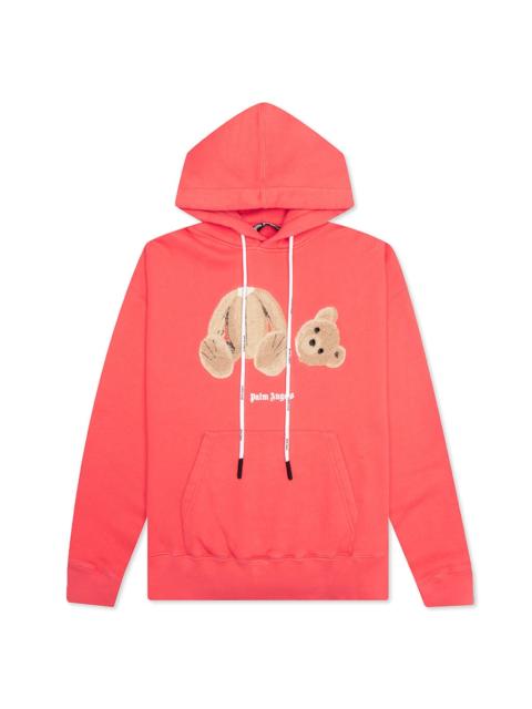 Palm Angels PALM ANGELS PA BEAR HOODIE - CORAL/BROWN