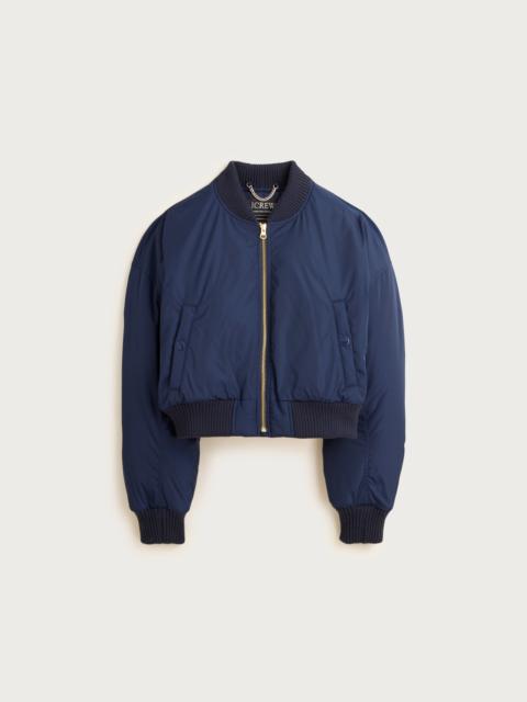 J.CREW Puffer bomber jacket with PrimaLoft®