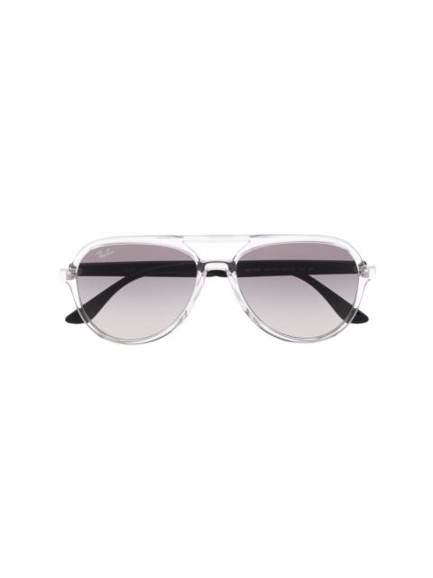 Ray-Ban transparent aviator sunglasses