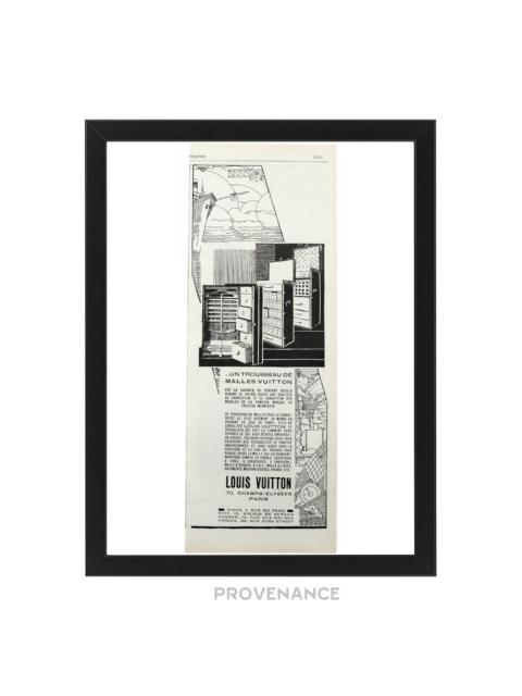 Louis Vuitton Louis Vuitton Antique Vintage Newsprint Ad - Trunks