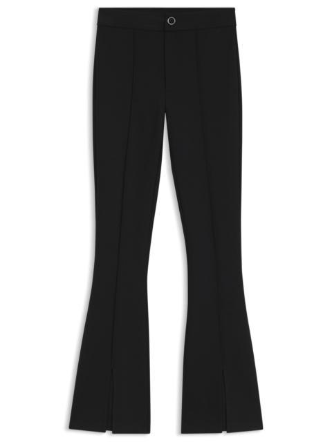 HUGO FLARED-FIT PANTS WITH FRONT SLITS