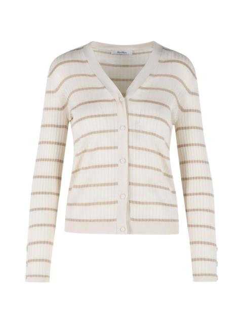 Max Mara Pedale striped V-neck cardigan