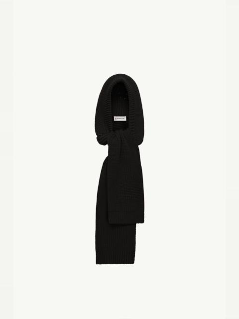 Moncler Wool & Cashmere Blend Hooded Scarf