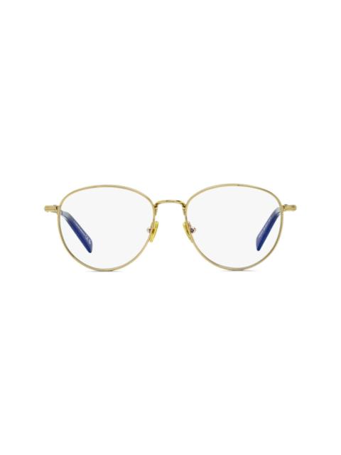 Blue Block round-frame glasses