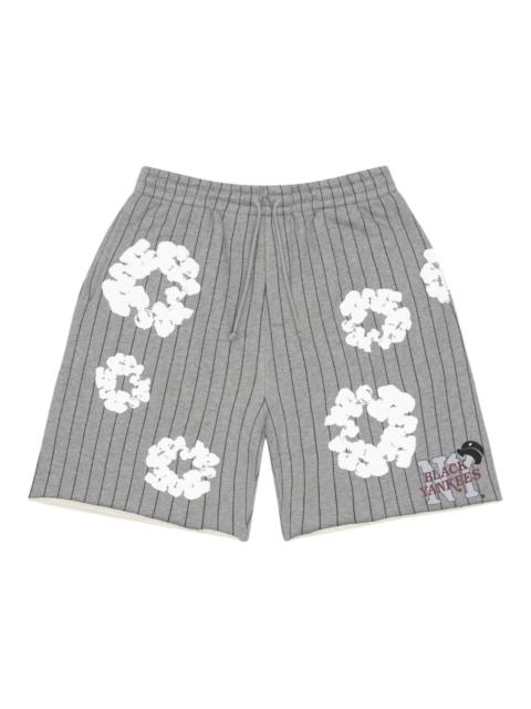 DENIM TEARS Denim Tears Pinstripe Wreath Sweatshort Grey