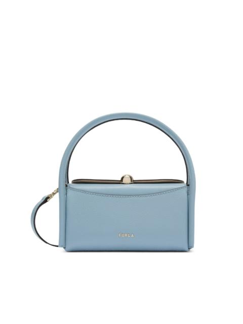 tubular strap boston tote bag