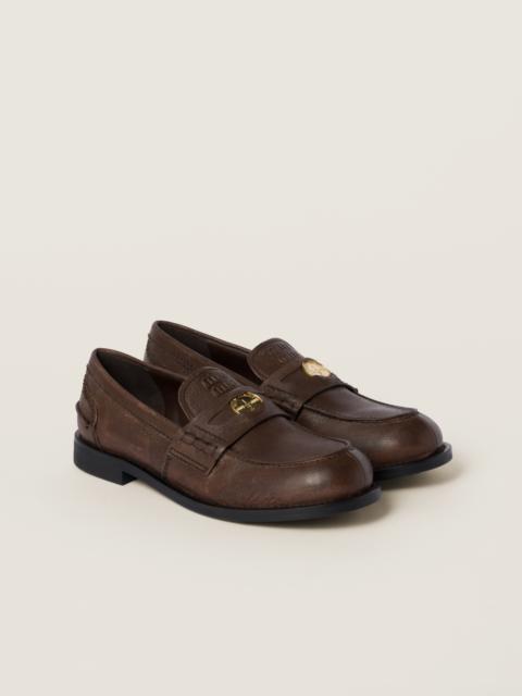 Miu Miu Calfskin penny loafers
