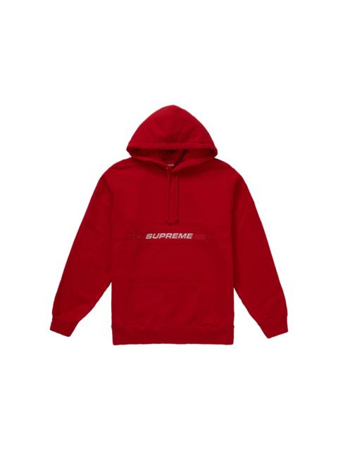 Supreme Supreme Zip Pouch Hooded Sweatshirt Red