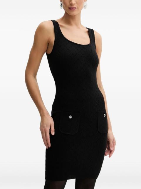 GUESS USA square-neck patch-pocket mini dress