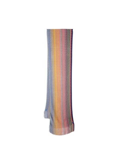 zigzag-pattern scarf
