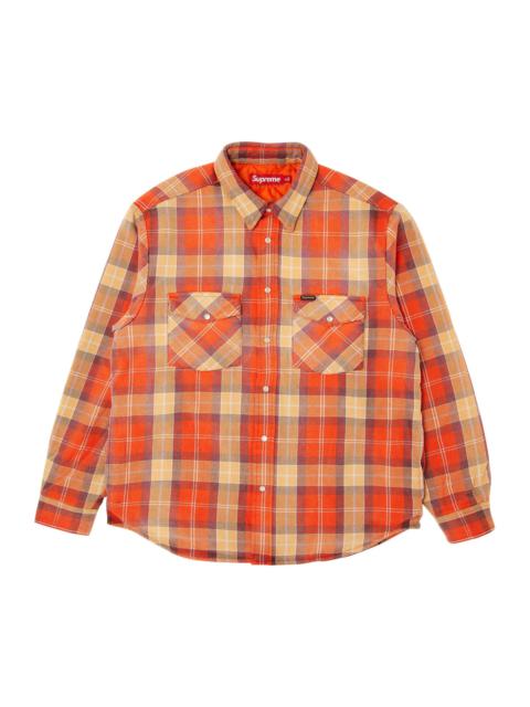 Supreme Supreme Quilted Flannel Snap Shirt 'Orange'