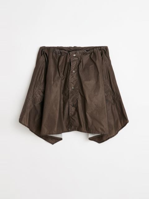 Our Legacy Mainsail Skirt Brown Wash Out Nylon