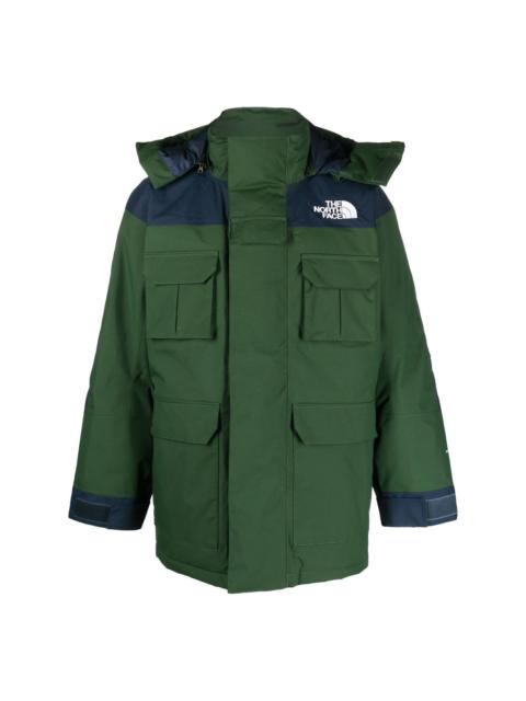 The North Face logo-embroidered padded-design coat