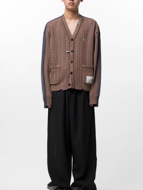 Maison MIHARAYASUHIRO Front Back Combined Knit Cardigan