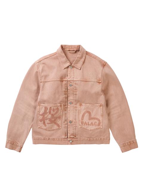 PALACE EVISU TYPE 2 DENIM JACKET PINK WASH