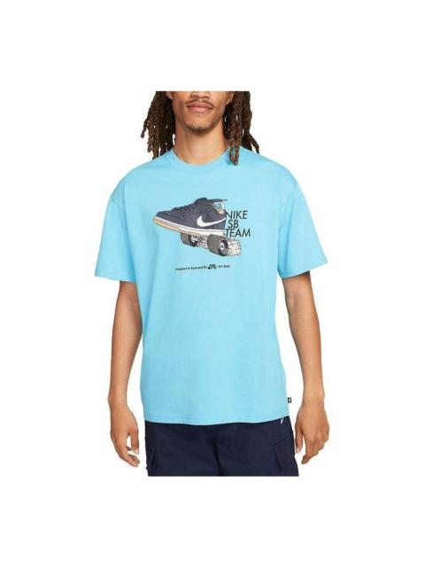 Nike SB Skateboarding T-shirt 'Ocean Blue' FJ1138-416