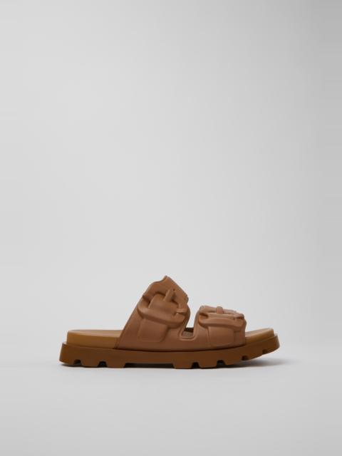 CAMPER Brutus Sandal Brown Synthetic Sandals for Men.