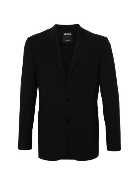 poplin wool blazer