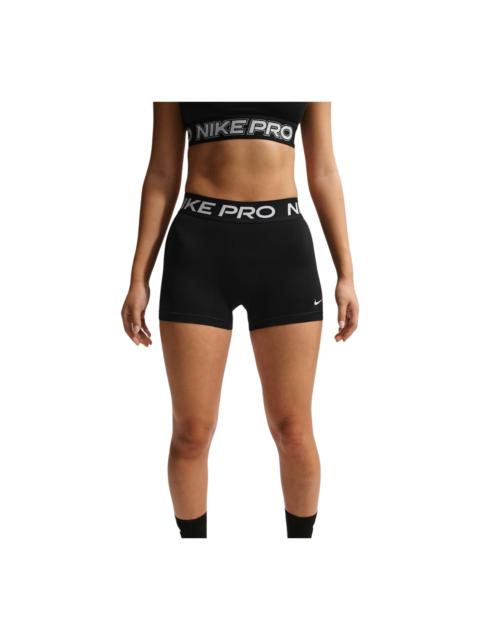 Nike (WMNS) Nike Pro Mid-Rise 7.5cm (approx.) Biker Shorts 'Black White' IQ1037-010